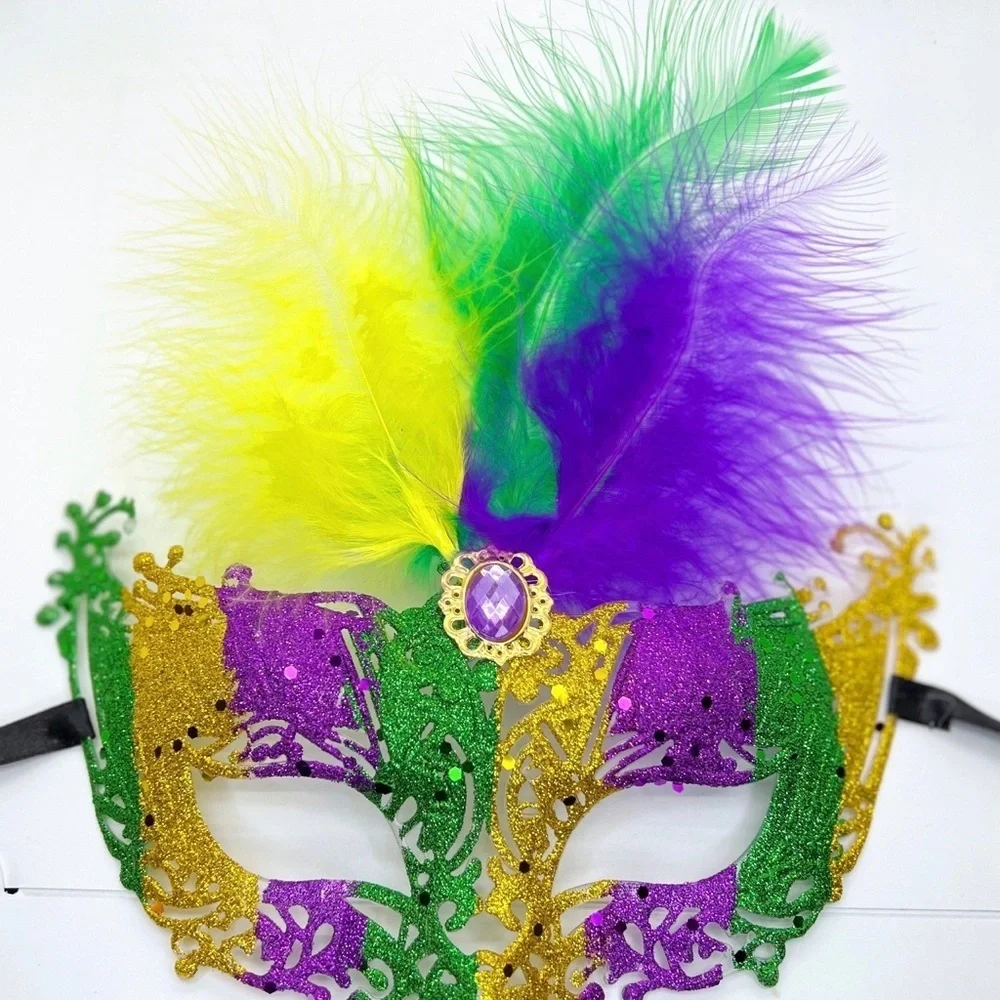 Sparkle & Shine: New Mardi Gras Masquerade Mask for Unforgettable Celebrations!